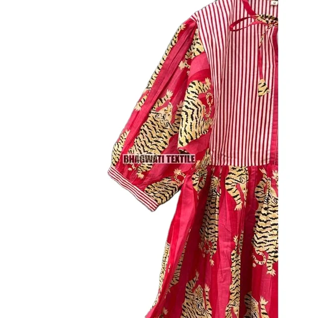 Robe Imprimée Robe ImprimÃ© Tigre Indian Ethnic Dress Strip And