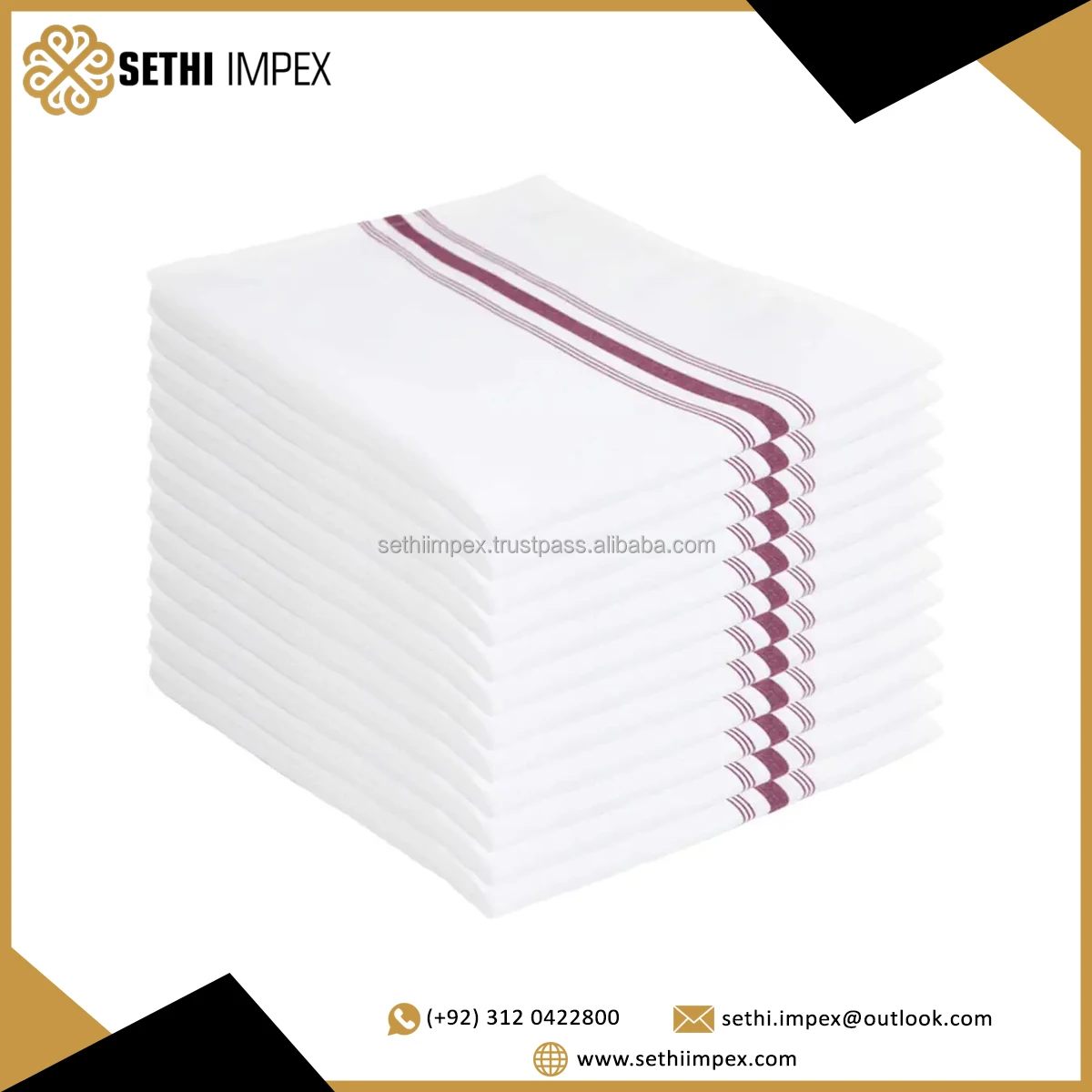 Custom Restaurant Hotel Soft Cotton Table Cloth Napkins 100 Cotton