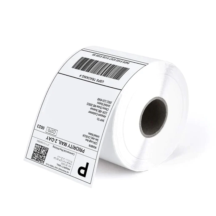 Direct 4x6 Thermal Barcode Packing Labels 10x15 Adhesive Thermal Label Ream 4x6 Thermal Labels Roll of 500 Pieces