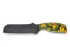 Mango arremolinado amarillo, verde y negro.