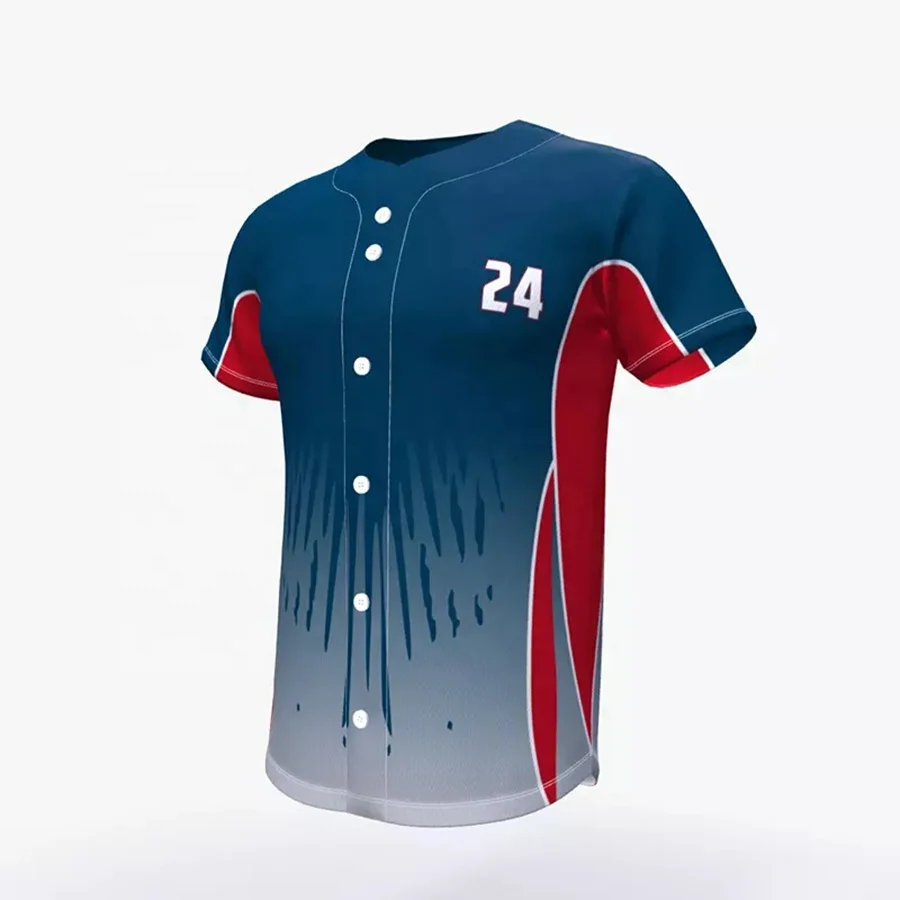 Wholesale Sublimation Baseball Jerseys with Customization Colorful