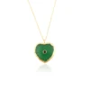 2. Green Jade With Black CZ
