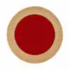 Beige et rouge