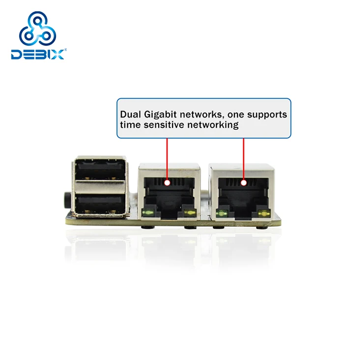 DEBIX Rpi Replacement Server Cpu Motherboard Arm Single Embedded Linux Board Ddr4 IMX 93 Motherboards Set Combo Kit