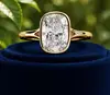 Cushion Bezel Split shank ring