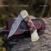 Mosaic Check Wood & Brass