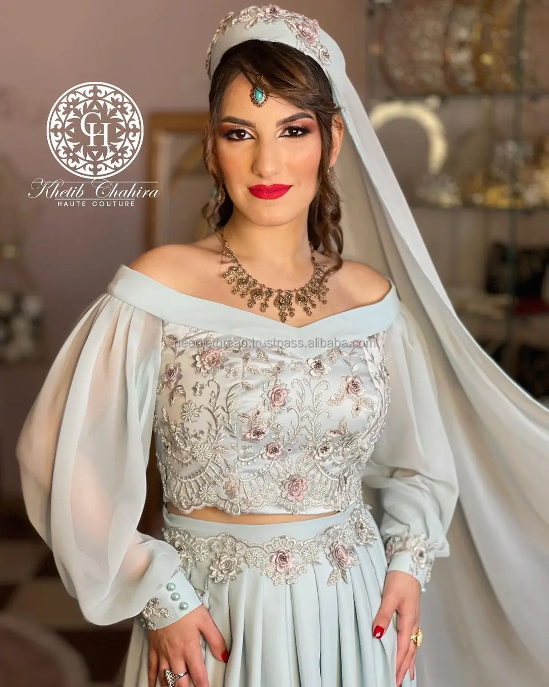 Designer Algerian Caftan Wedding Gown main image 0