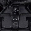 Black with black quilting and black PVC coil mat