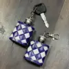 Purple & White Checkered