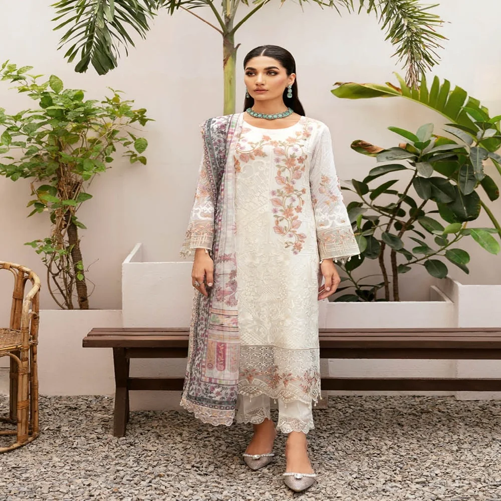 open lace back dress Asim Jofa x Minal Khan Pure Chiffon Party Wear Pakistani Dress 2025 New  Year Mega Sale  Wearza