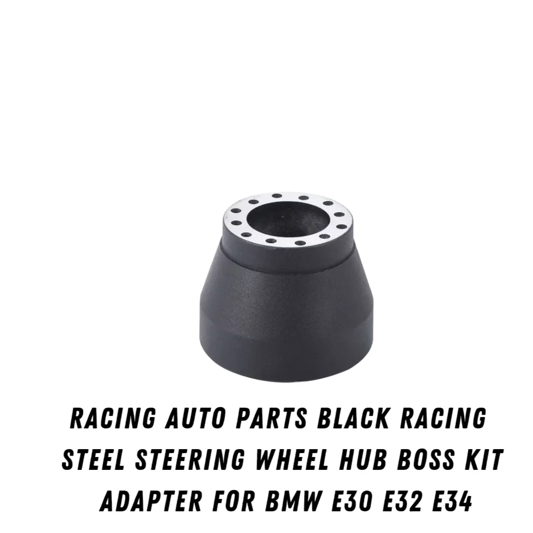 Racing Auto Parts Black Racing Steel Steering Wheel Hub Boss Kit