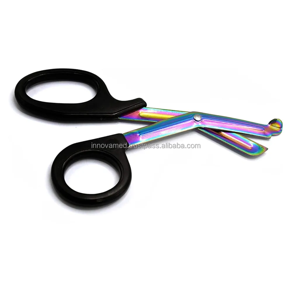 Heavy Duty Nurse Paramedic Trauma Shears Scissors 7.25 Black Multi ...