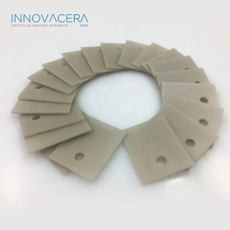 100 Stück Aluminiumoxid-Keramik-Isolierfolie – 17x22x1 Mm, 28 W/mK Wärmeleitfähigkeit, 15 KV/mm Isolation, Für TO-247, IGBT, MOSFET