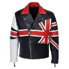 Black Union Jack Cowhide