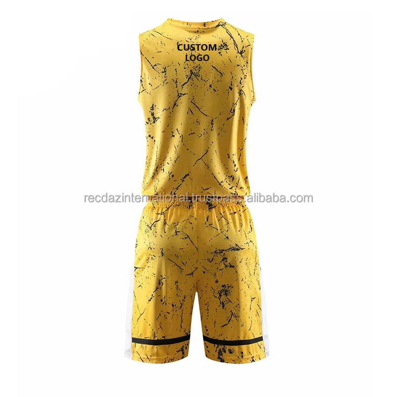 Printed Custom Uniform For Men Blank Basketball Uniform Set Customized