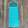 Turquoise & Black Checkered