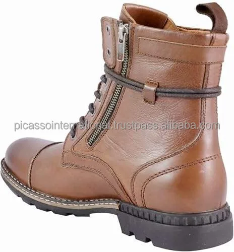 Indian Manufacturer of Superior Quality Wholesale Casual Wear Men's Shoes Genuine Leather Hiking Boots for Bulk Purchase