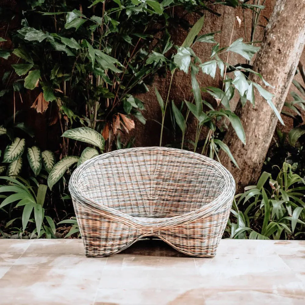 Handmade meditation chair good price natural rattan garden sitting wicker woven chairs for yoga practice