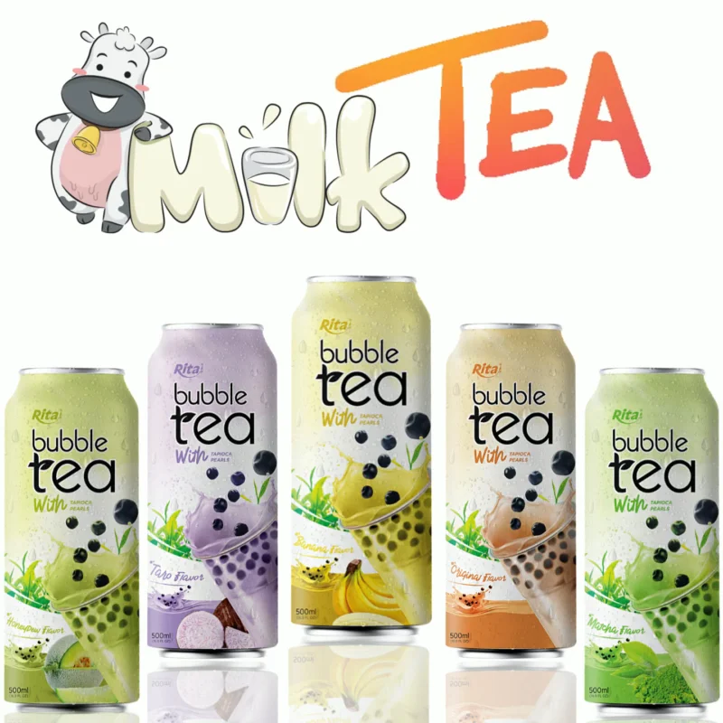 Bubble Tea With Tapioca Pearls With 500ml Can Honeydew Flavor Best