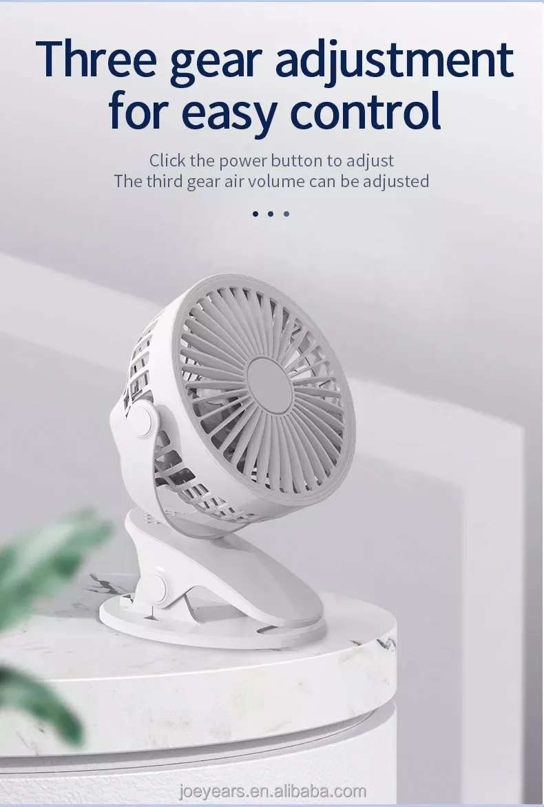 Newest Mini Desktop Fan, Portable, USB, 1200mAh, Cordless - detail 8