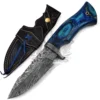 Feather Pattern & Blue Wood