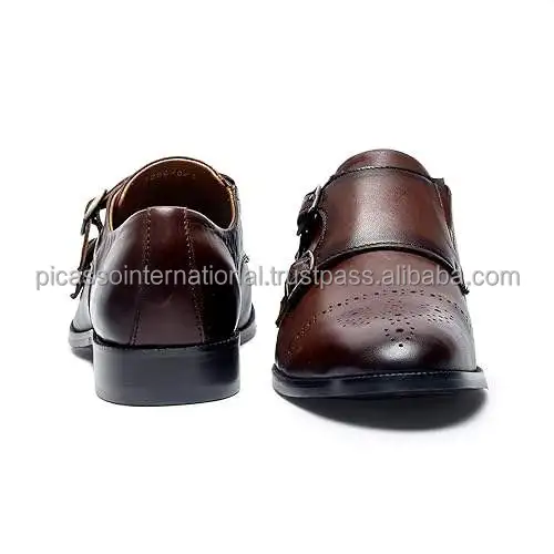 Affordable Market Price Top Quality Custom Made Classic Design Casual Daily Wear Genuine Leather Monk Formal Shoes Boots for Men