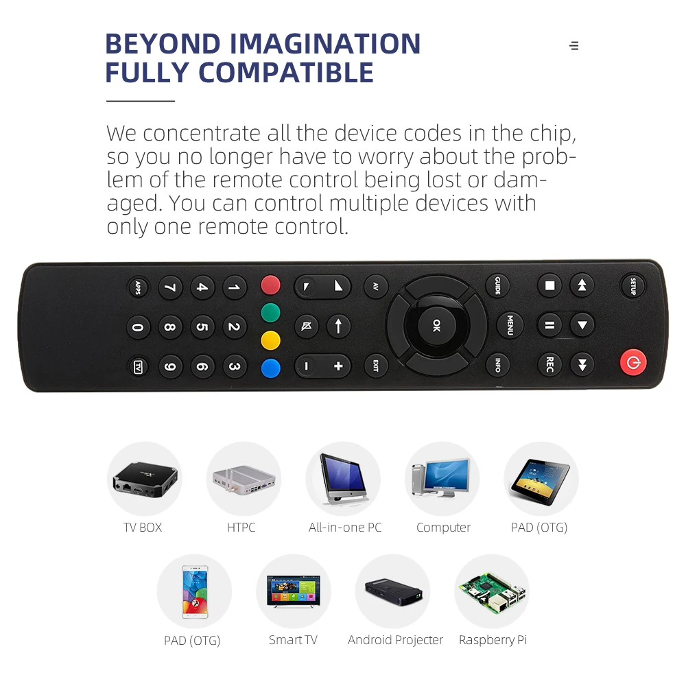 One for All Contour 4 Universal Remote Control Smart TV Set Top Box DVD Blu-ray and Audio Devices for All Brands URC1240