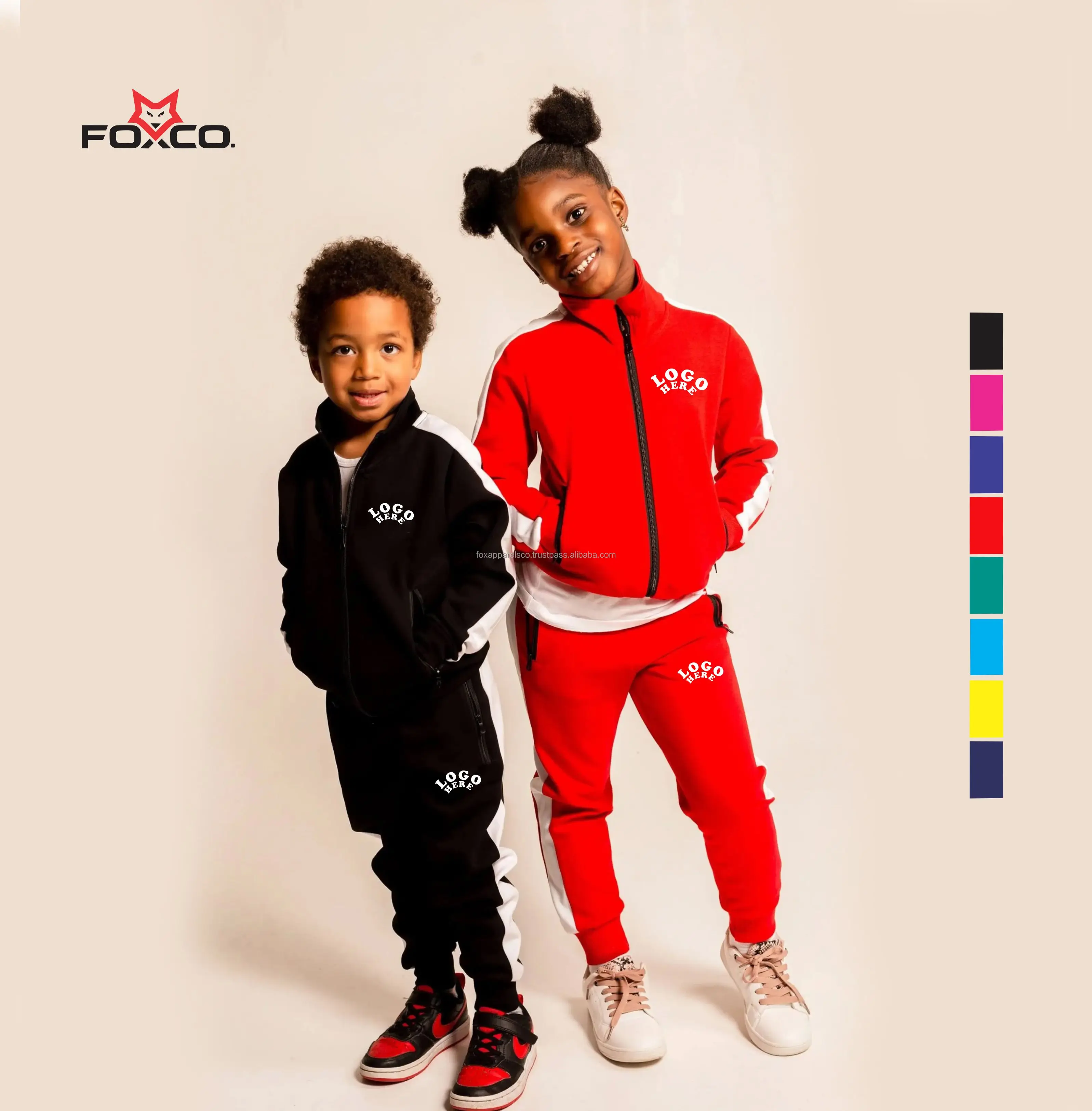 Customize Baby Boys Sweat Suits Tracksuit Sets Kids Suit Kids Sweatsuit