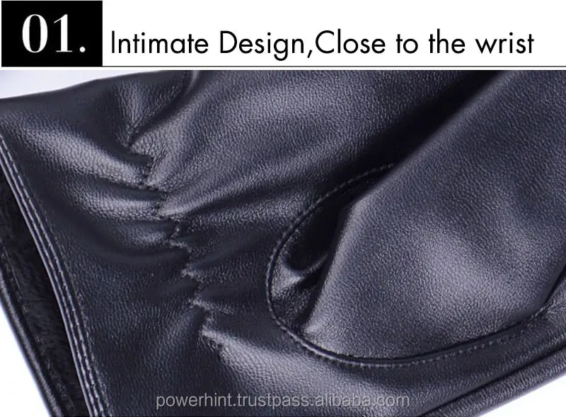 Женские зимние перчатки из искусственной кожи