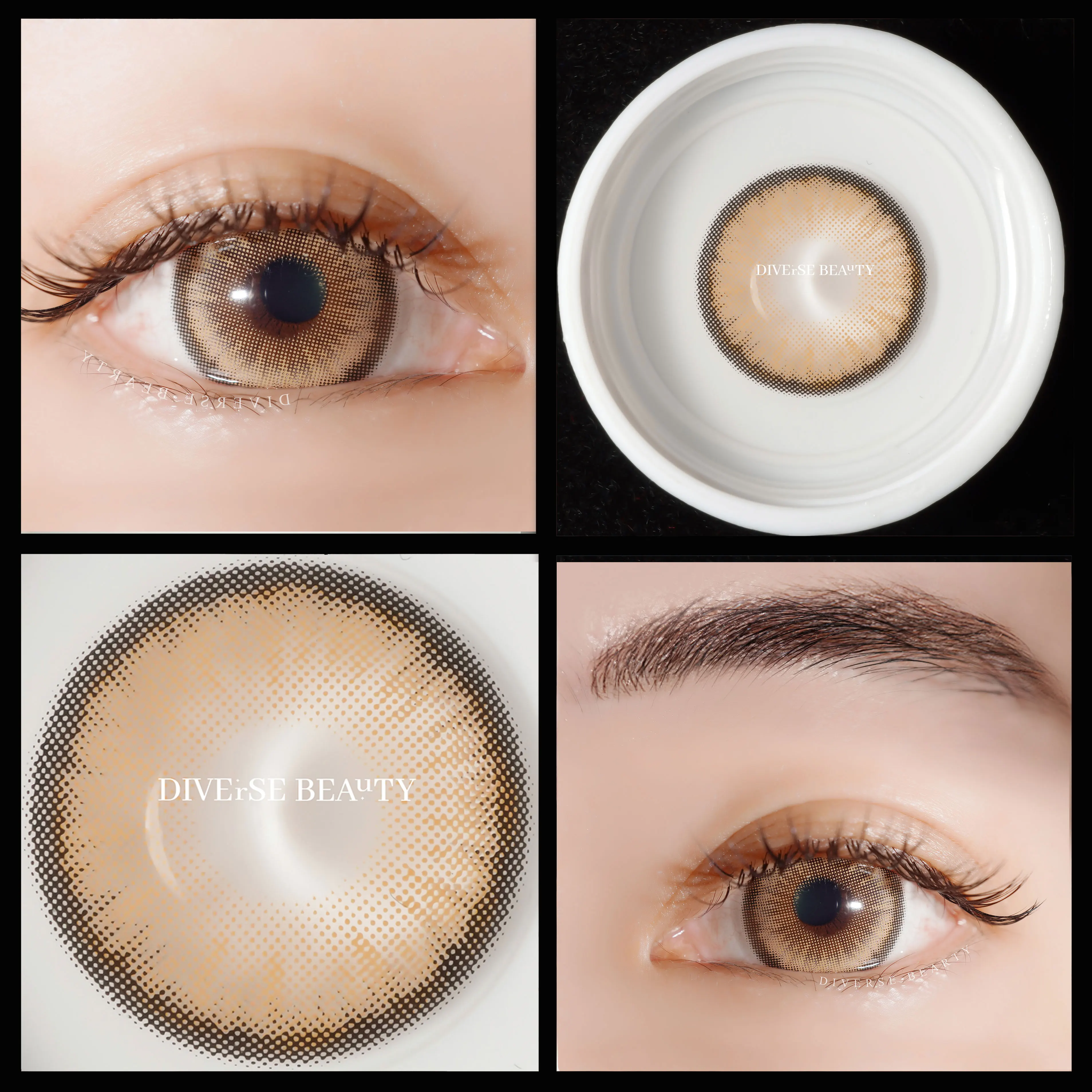 HOT fresh looking Chinese cosmetic wholesale color contact lens cheap 3 tone soft yearly  eye colored contact lenses
