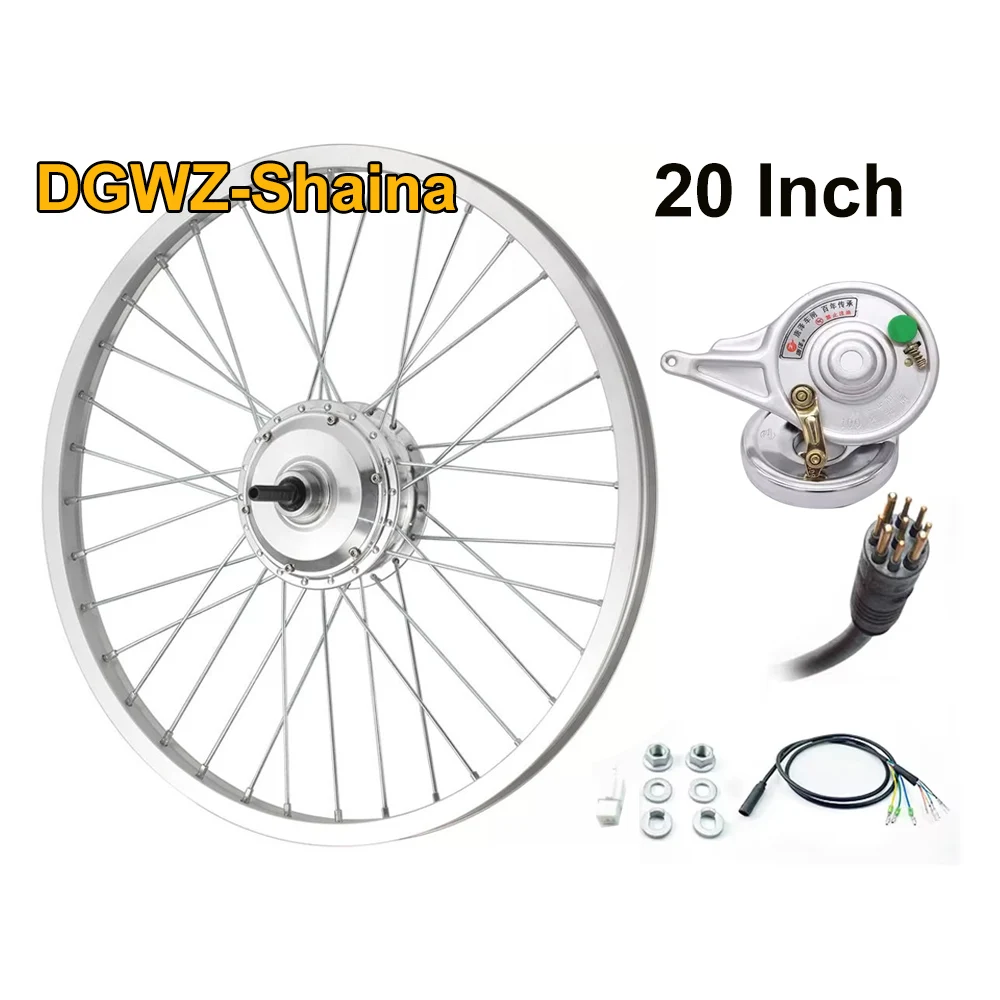 20 Inch Brushless Geared Hub Motor for Electric Bicycle, 36V/48V