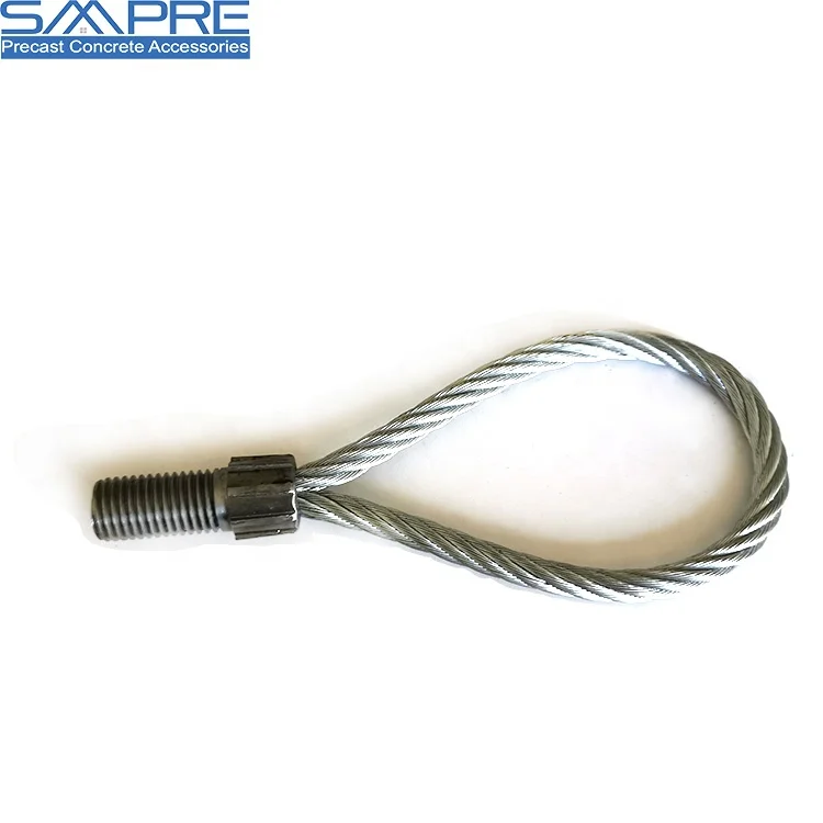 Высококачественная оцинкованная стальная проволока с резьбовой подъемной петлей кованой головкой