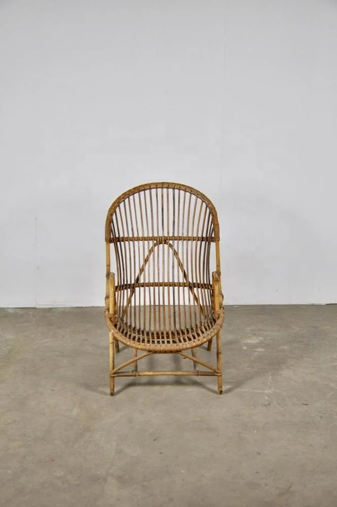 Rattan Kid Chair,Vintage Kids Baby Nursery Rattan Rainbow Chair From