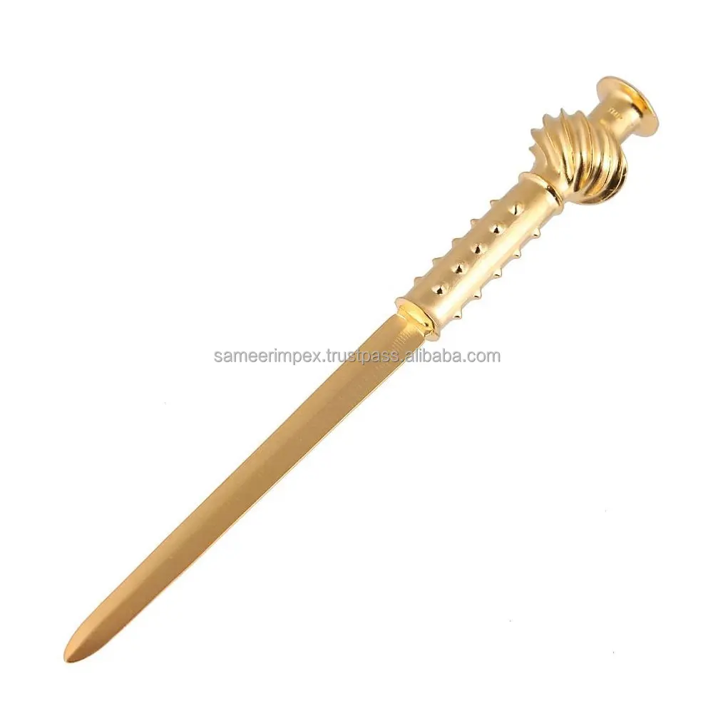 Drum Major Mace Embossed Head Gold Chrome Lion With Crown & Eagle 3