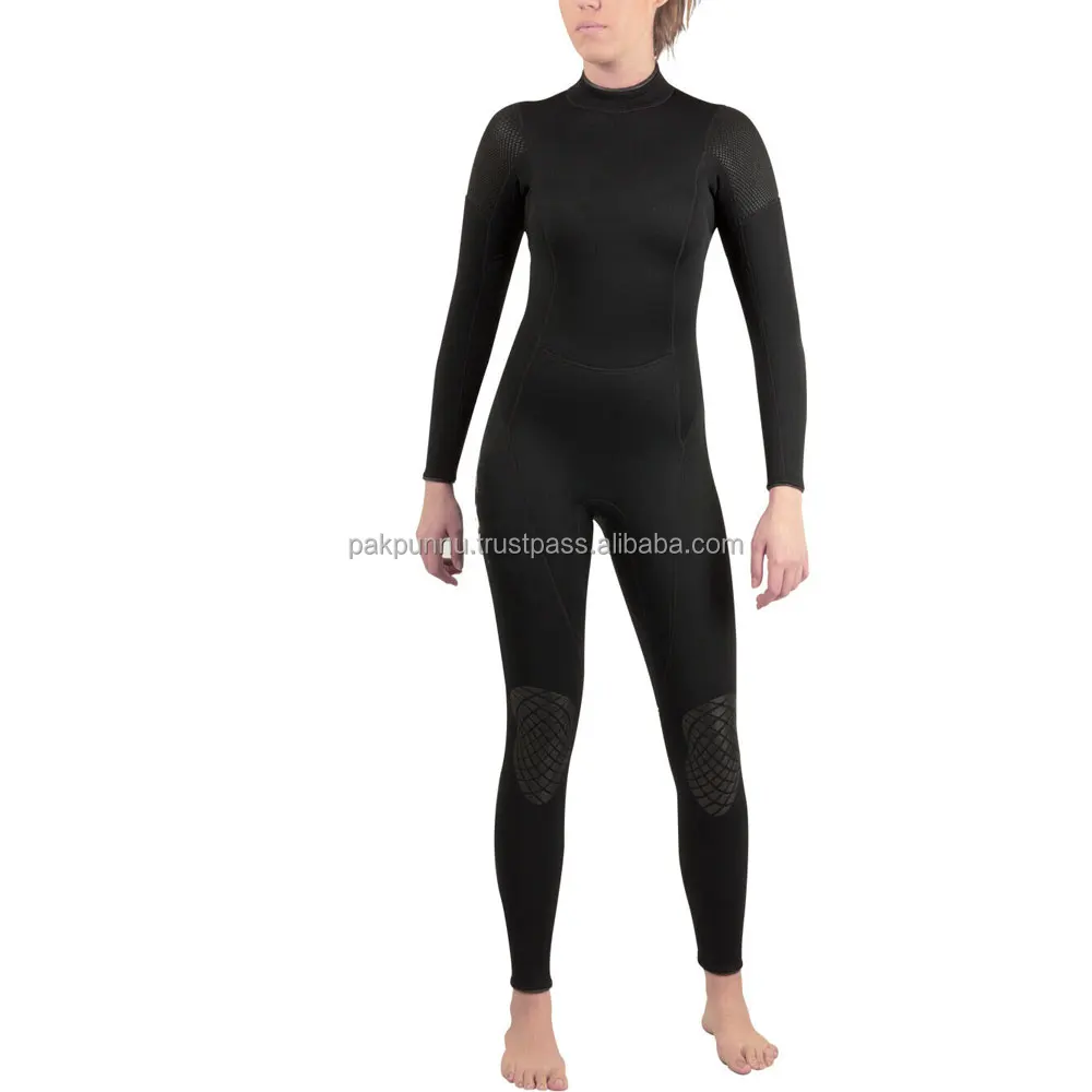 Customized Print And Color Wetsuit For Women Black Long Lasting Quality