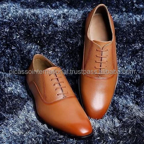 Excellent Quality Hot Selling Casual Wear Oxford Trendy Office Business Genuine Leather Formal Shoes for Men at Reasonable Price