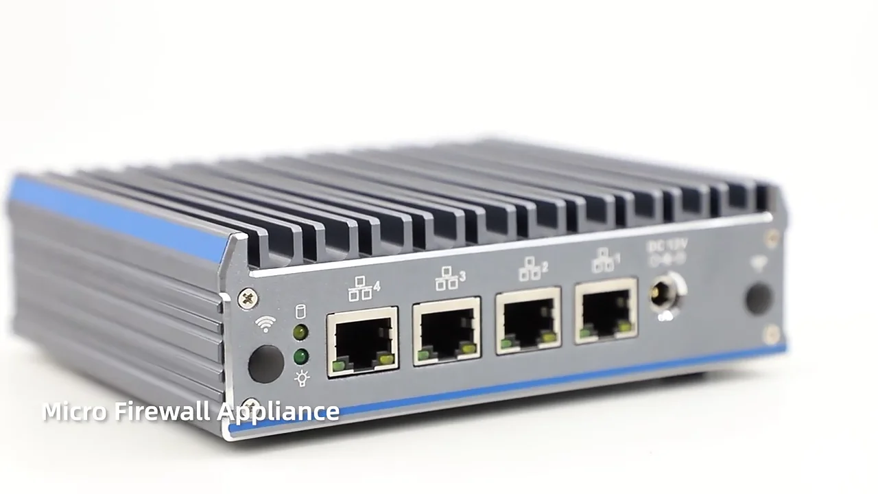 PC パソコン Qotom-Q190G4N 4 Intel Gigabit Lan Port Mini Computer 4GB Ram 32GB SSD Wi-Fi Mini ITX Case Intel x86 Single Board Computer New 4 LAN Firewall Micro Appliance Router Qotom-Q190G4N-S07 4G ram