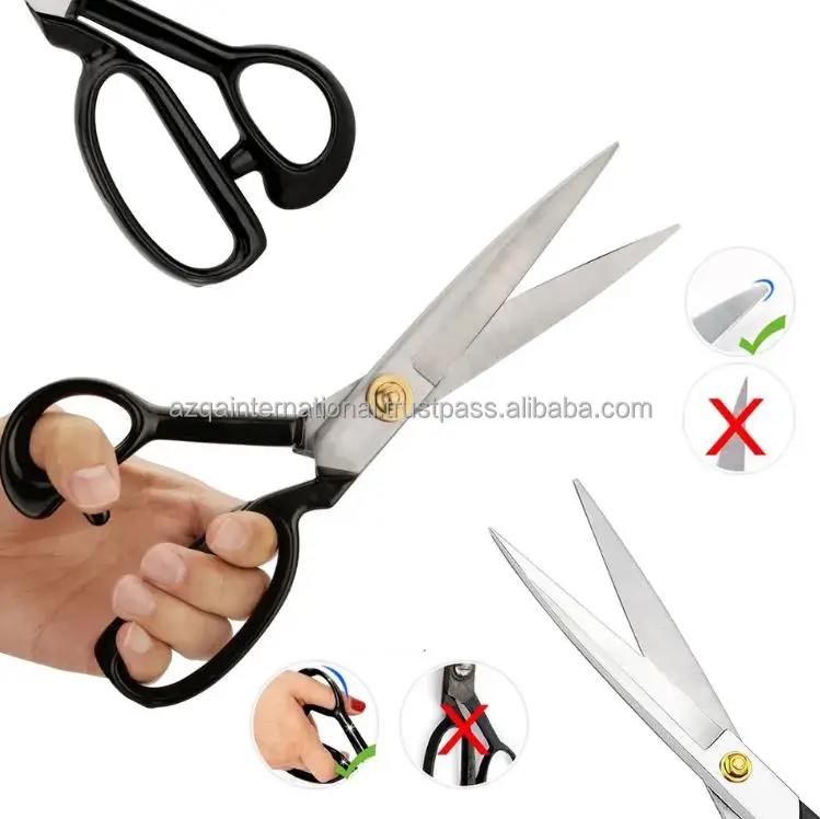Wholesale Fabric Scissors For Leather Sewing Shears For Tailoring Industrial High Carbon Steel