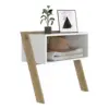 White / Light Oak Color