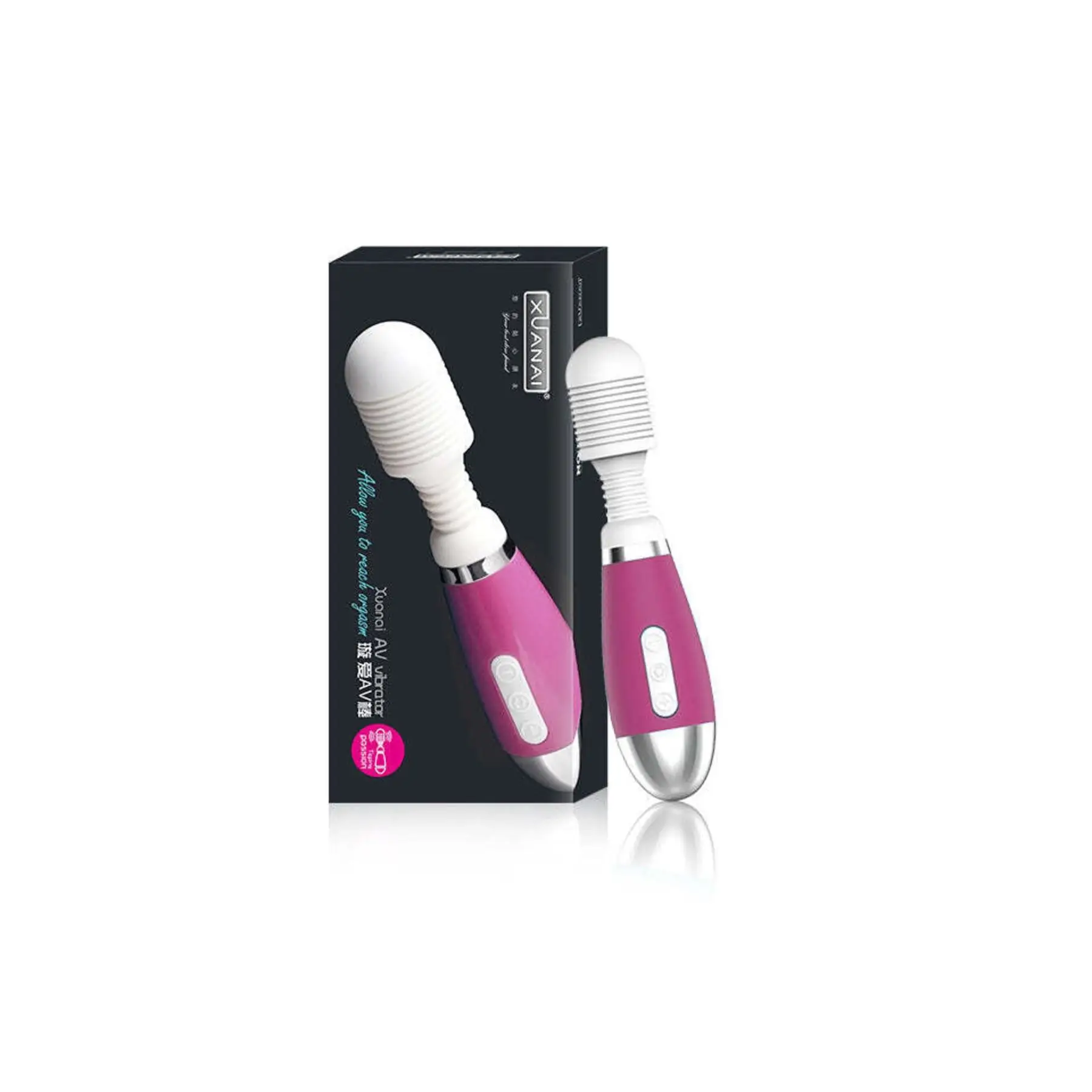 Blush Lush Gia 7 Function Waterproof Rechargeable Body Wand Massager Vibrator Black main image 0