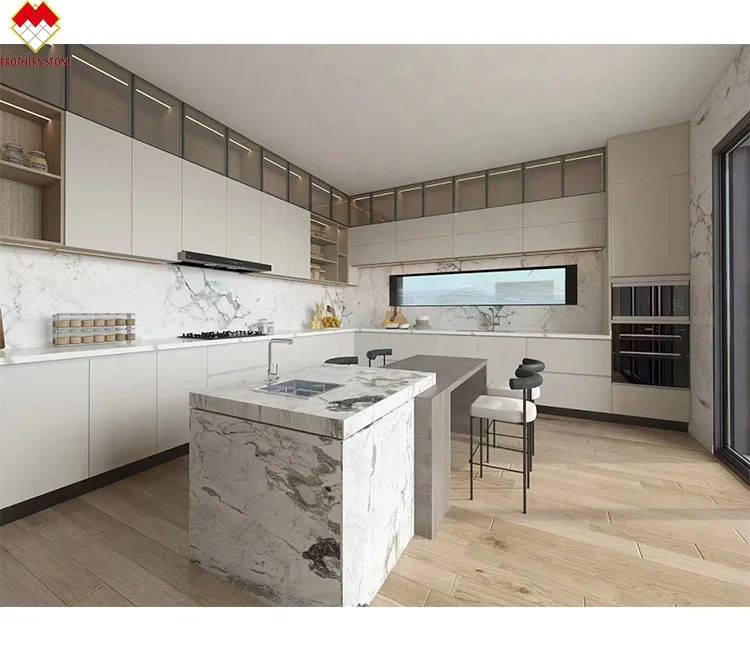 Custom Modern Cabinet Design with Artificial Quartz Top