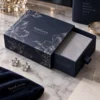 midnight blue and cool silver