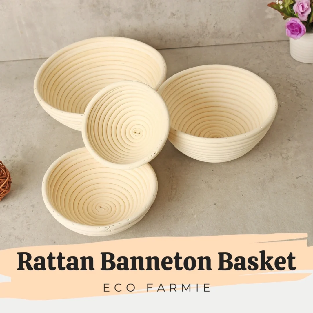 Rattan Round Bread Proofing Basket Handmade Natural Rattan