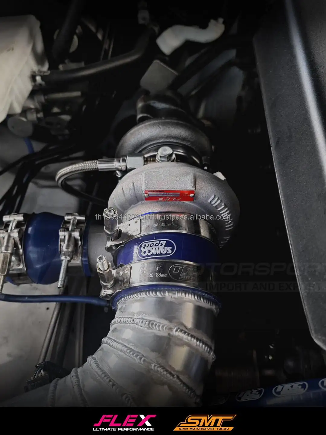 Turbocharger FLEX F44 Boost Veez Red Billet for Isuzu Dmax