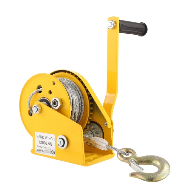 Manual Hand Winch Hoist 1200lbs 2600lbs Small Winch Mini Hand Hoist ...