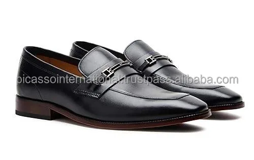 Premium Quality Wholesale Formal Party Wear Slip on Men's Moccasin Genuine Leather Shoes for Bulk Buyers from India