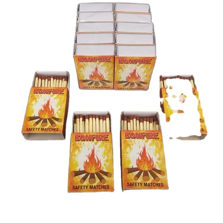 ZEBRA SAFETY MATCHES BOX OF 10 MATCHES 45 STICKS EACH - 450 WOODEN STICKS  FIRE