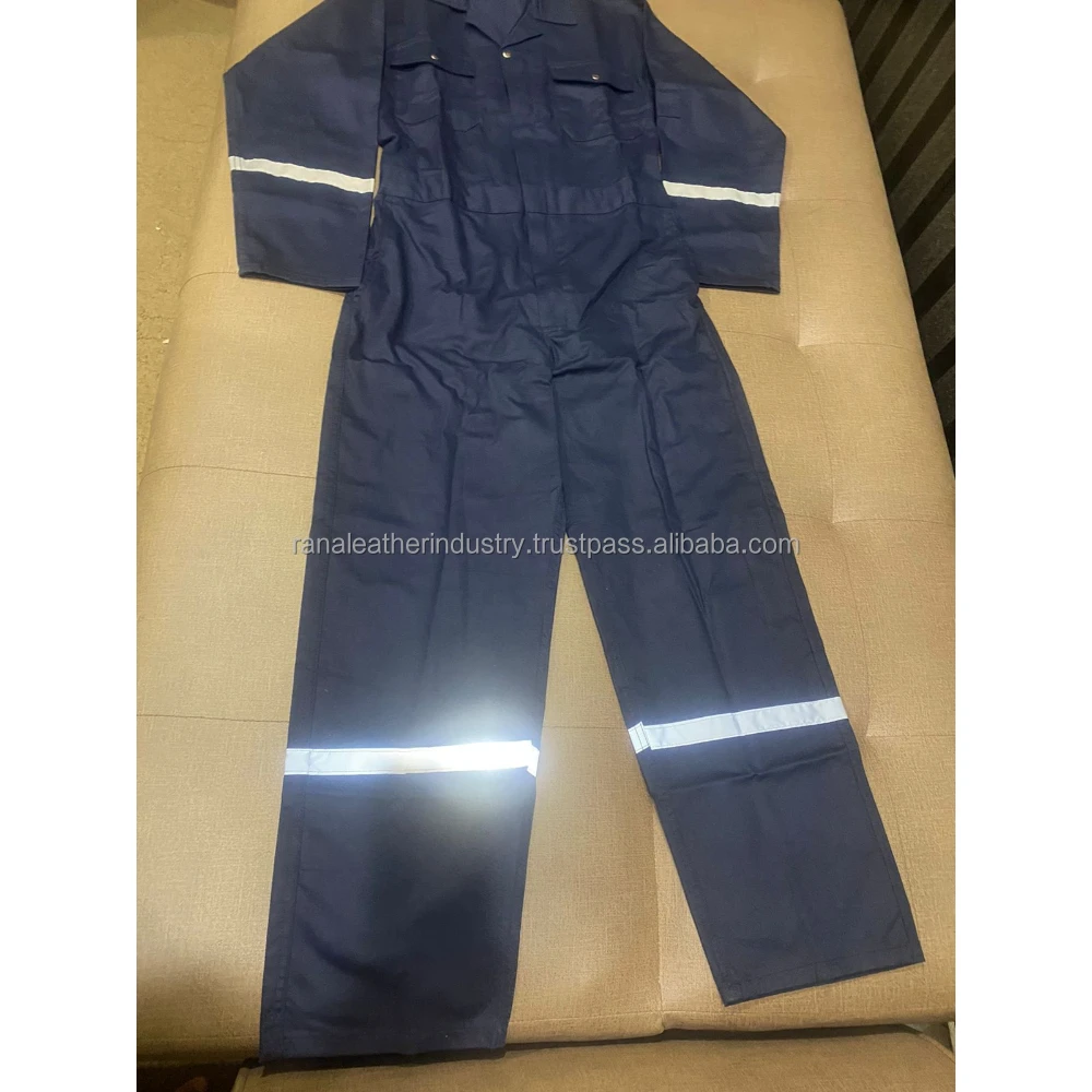 Premium Quality Customized Cotton Safety Coverall 70 Cotton 30