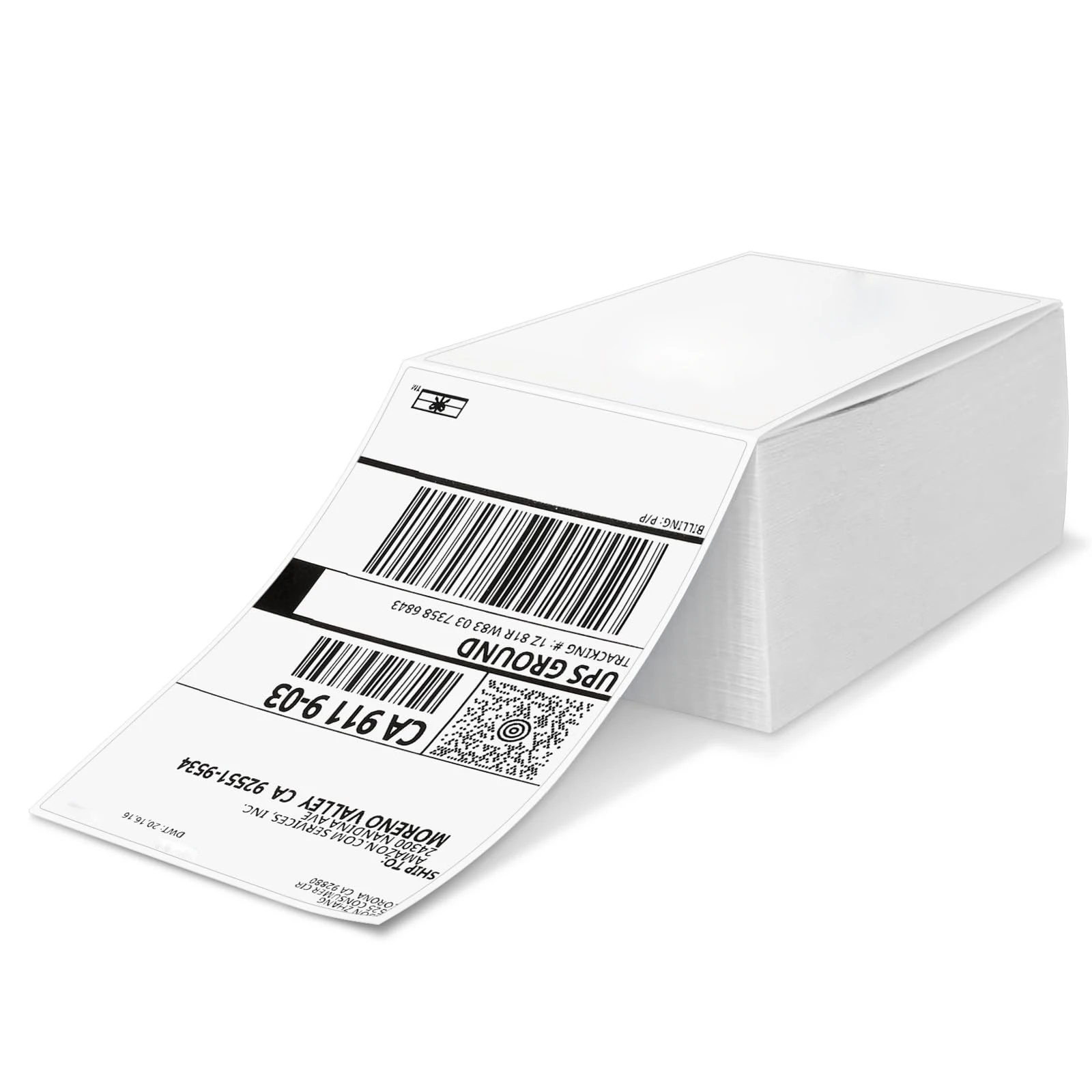 4"x6" Thermal Shipping Address Labels Direct Fanfold A6 Waybill Thermal Shipping Labels 100x150mm for Label Printer