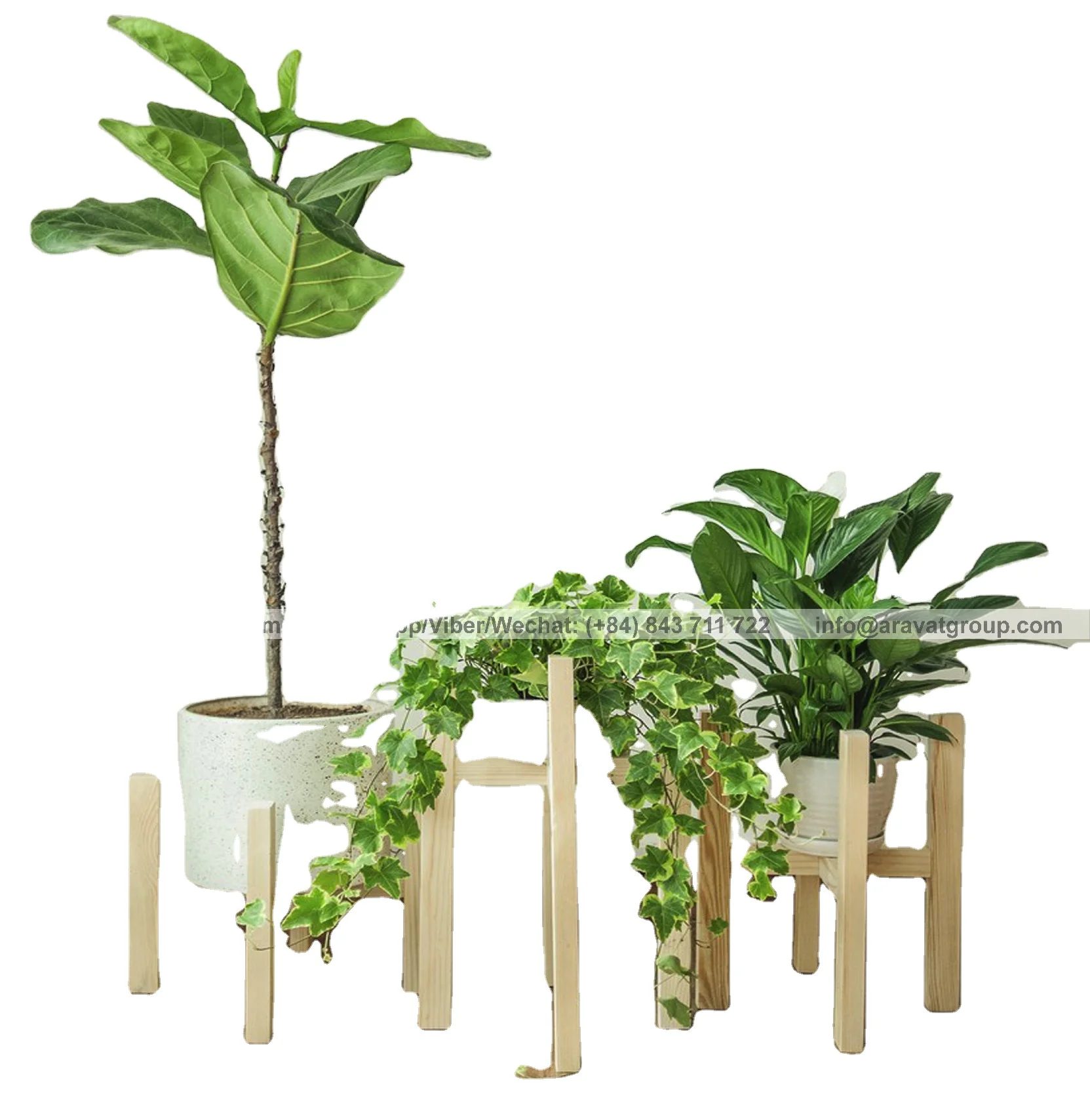 Wholesale Wood Adjustable Plant Stand Garden Kits Extendable Customized